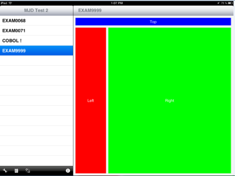 iPad in Landscape mode