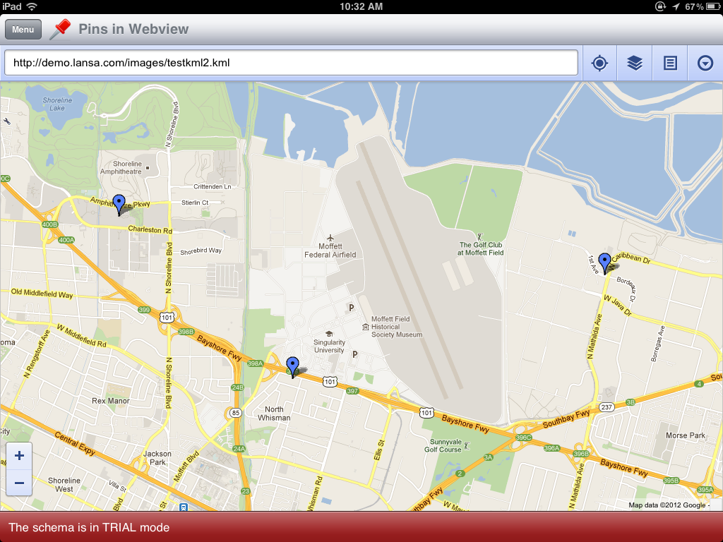 Resulting Map with Pins